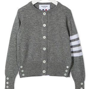 TB Kids 4-Bar crew neck cardigan 5Y